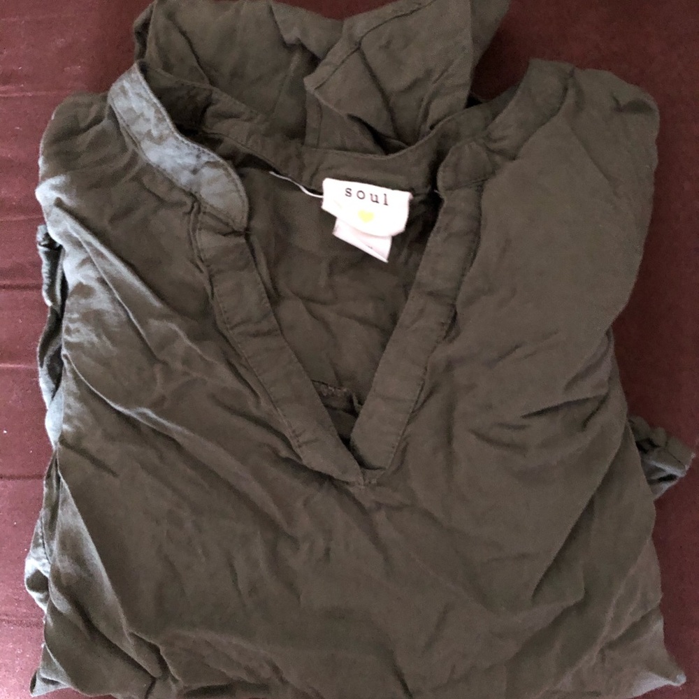 Olive colored long sleeve